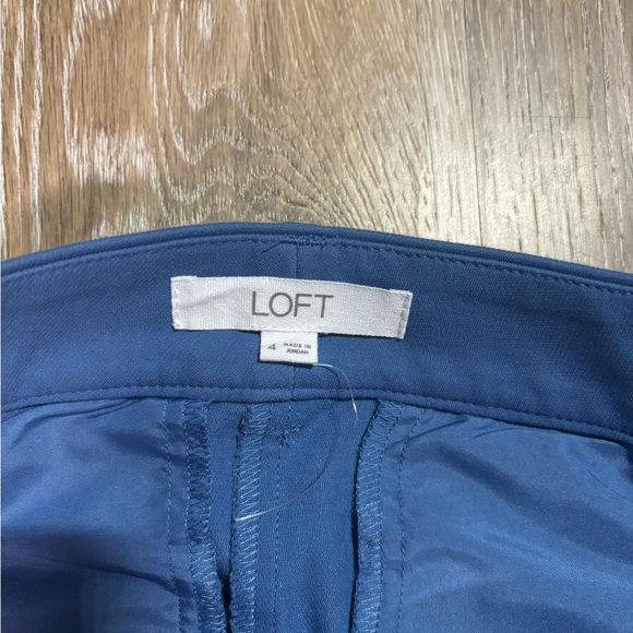 Loft Sutton Skinny Pants High Seas Size 4. New Without Tags - Picture 7 of 9